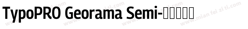 TypoPRO Georama Semi字体转换